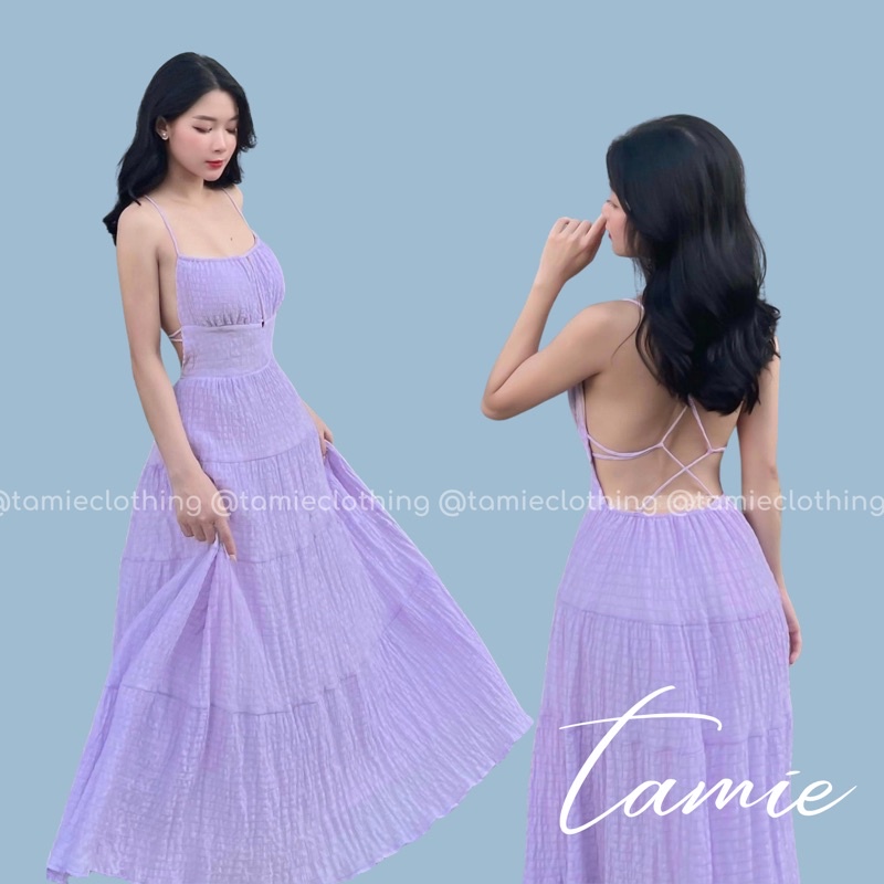 Đầm Maxi Dây mảnh Hở lưng Khoét ngực TAMIEclothing | BigBuy360 - bigbuy360.vn