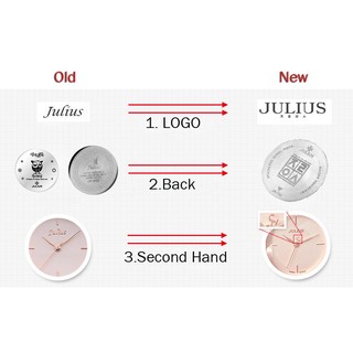 ĐỒNG HỒ NỮ JULIUS JA925 DÂY DA (XANH ĐEN)