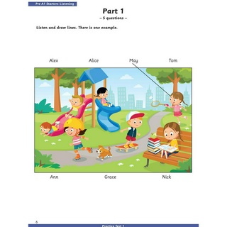 Sách - DTPbooks - Pre A1 Starters - Practice Tests 1-5