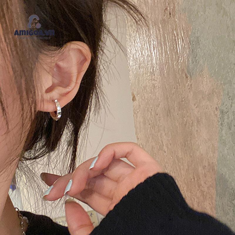 Khuyên Tai Đính Đá Zircon Phong Cách Hợp Thời Trang Cho Nữ