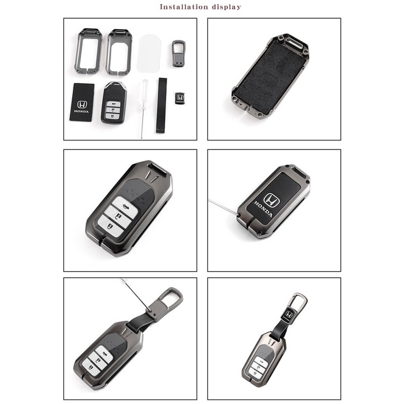 Vỏ Kim Loại Bảo Vệ Chìa Khóa Xe Hơi Honda Civic Jazz Hrv Brv Crv City Accord