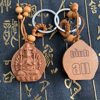 Móc khoá gỗ bình an 🥰😘🥰