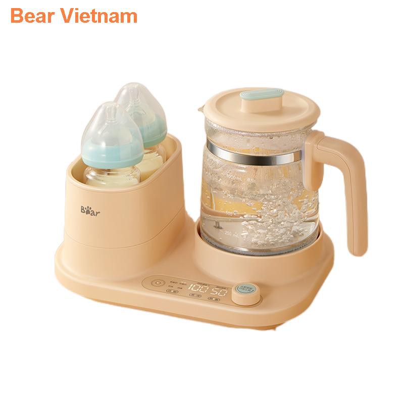 ✗Bình giữ nhiệt sữa đôi Bear dung tích lớn ấm đun nước 1,3 lít Combo máy tiệt trùng hâm đa chức năng