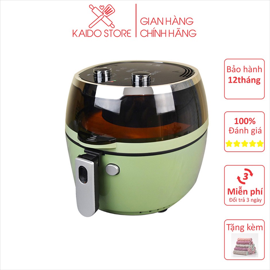 Nồi Chiên Không Dầu Nine Shield KB6001M - Nồi Chiên Không Dầu 8L - Kaido Store