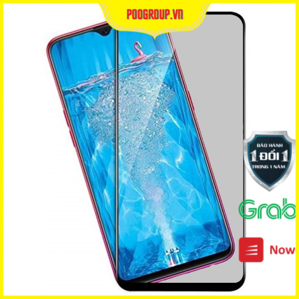 Kính Cường Lực RENO F9 Nhám Chống Vân Tay, chống bụi, chống nước Poogroup