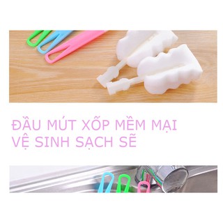 Cây bọt biển cọ rửa ly bình sữa , chai lọ