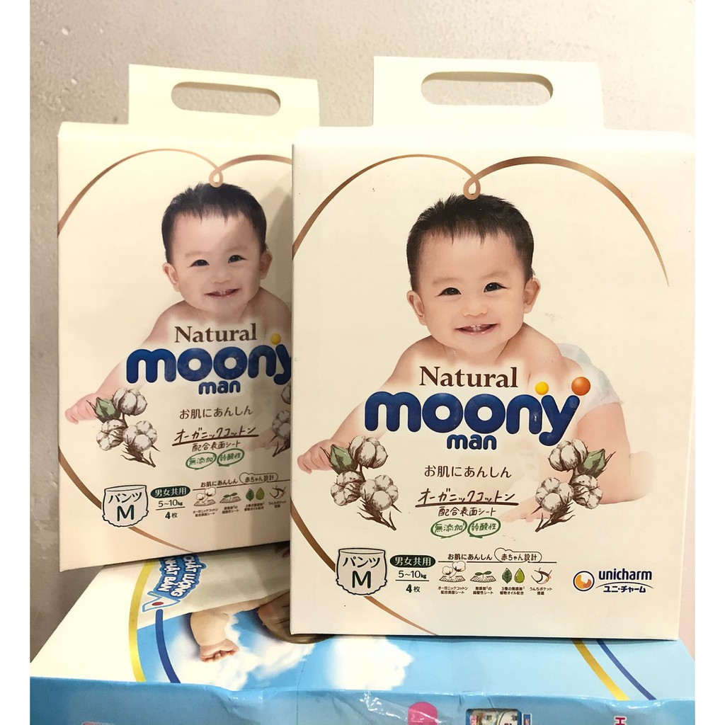 Combo 40 miếng tã quần moony Natural size M (5-10kg)