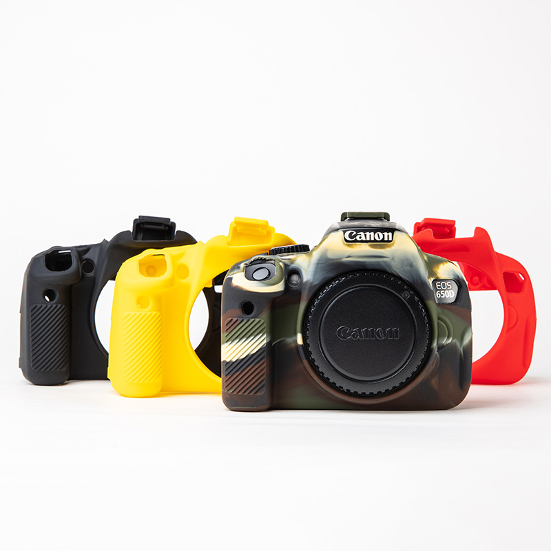 Vỏ máy ảnh silicon mềm nhiều màu sắc bảo vệ cho Canon Eos 650d 700d 600d