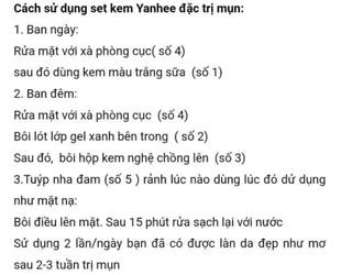 Kem trị mụn YANHEE thái lan