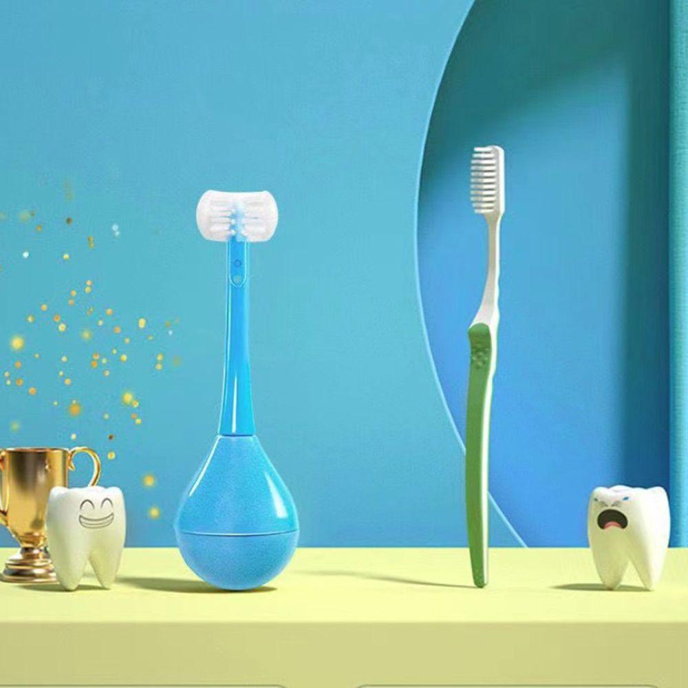 Bàn Chải Đánh Răng Silicone Ba Mặt Hình Chữ U Cho Bé