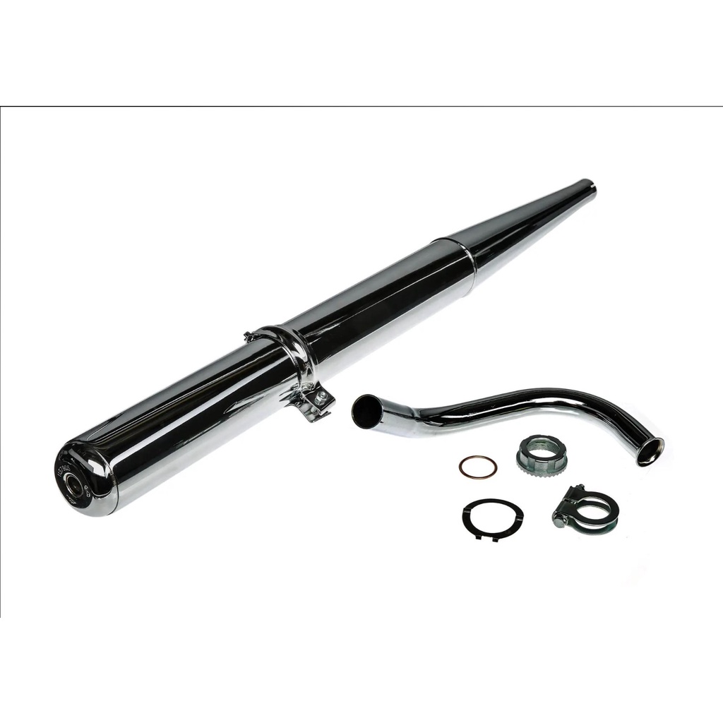 Bộ ống xả pô chrome hoàn chỉnh Simson S51 S50 S70 Standard