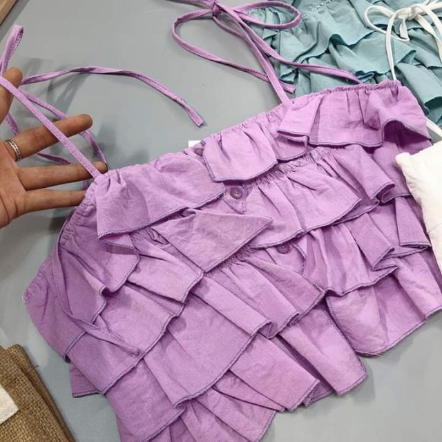 Bộ đũi 2 dây bèo quần ống suông