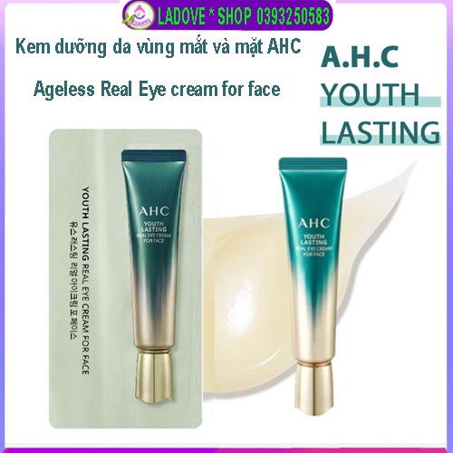 Kem Mắt Mini 1ml [AHC] Youth Lasting Real Eye Cream For Face Dưỡng Da Vùng Mắt Và Mặt