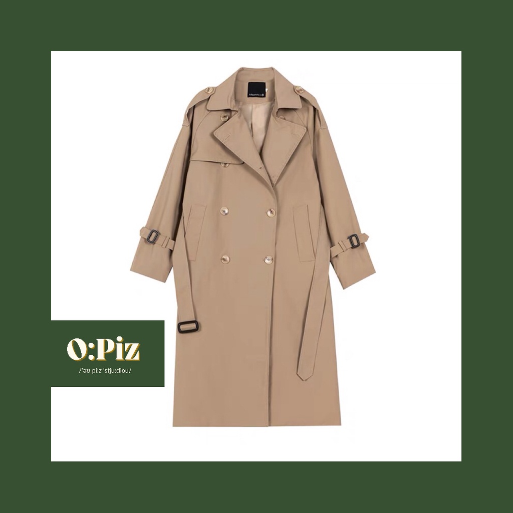 Áo Măng Tô Dáng Dài, Áo Mangto Nữ, Phong Cách Thu Đông Hàn Quốc, Áo Khoác Măng Tô Nữ 2 Lớp Dày Dằn Kèm Đai | BigBuy360 - bigbuy360.vn