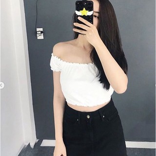 Áo Croptop Trễ Vai Hàng Đẹp, Giá Rẻ