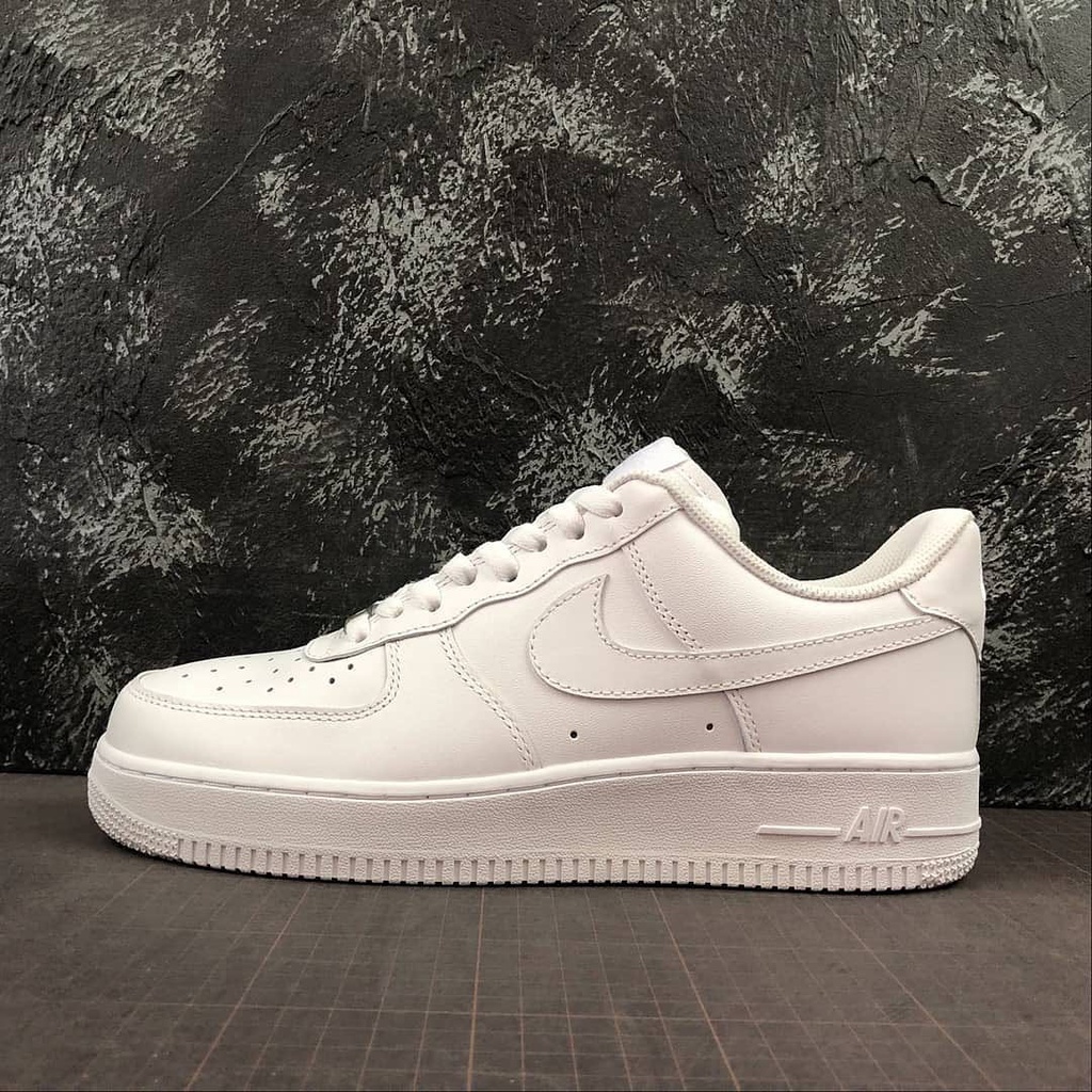 Giày Sneaker Nam Nữ Giá Rẻ Giầy Nike Air Force 1 AF1 Trắng Da Cao Cấp Thoáng Khí Full Bill Box