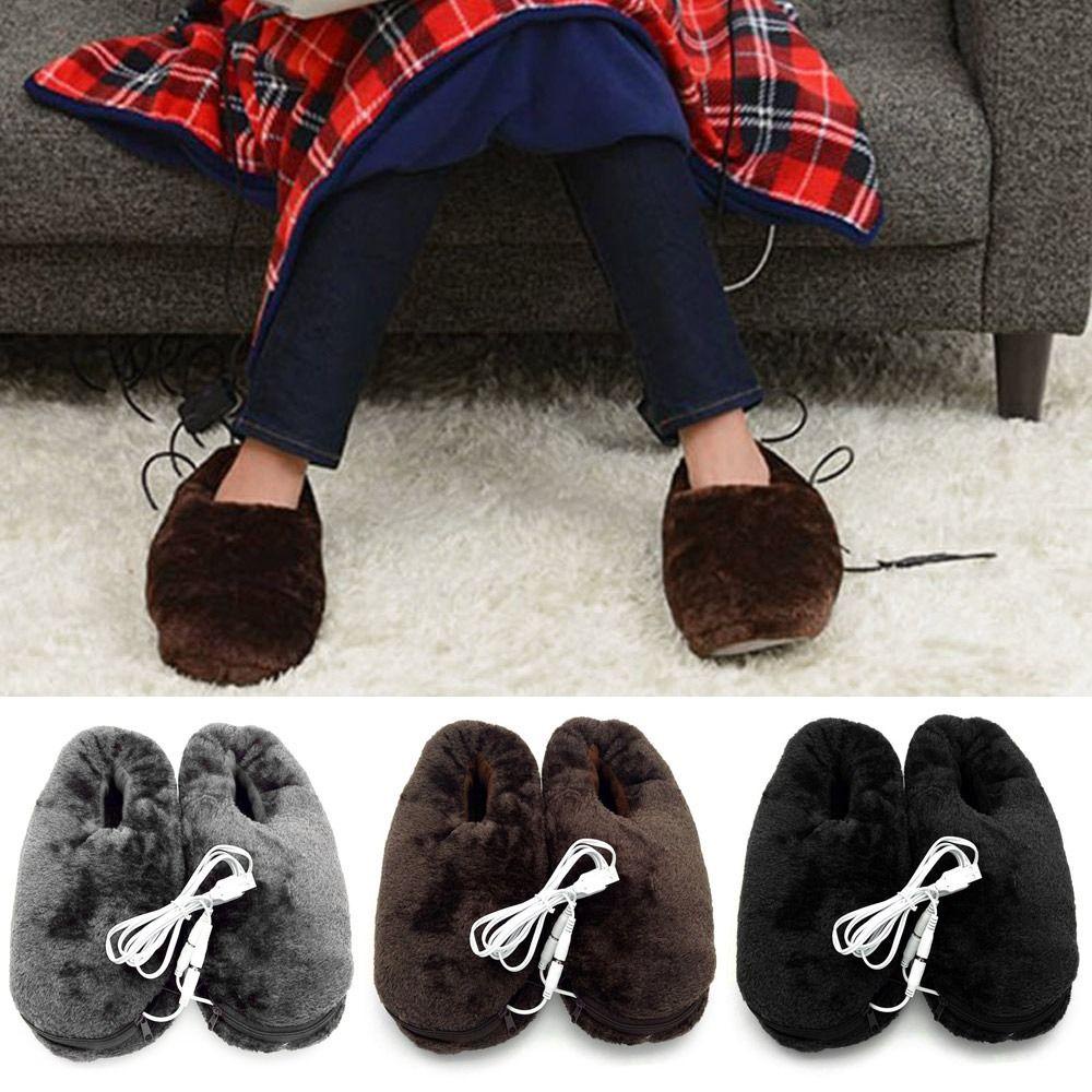 .Giày Boot Đệm Lông Giữ Ấm Có Cổng Sạc USB Thời Trang Unisex