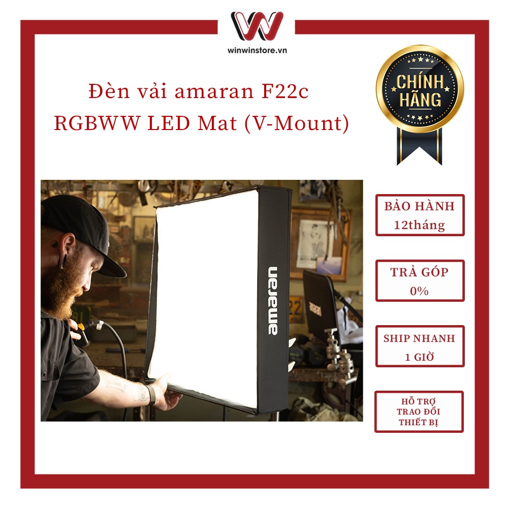 Đèn vải amaran F22c l F21C RGBWW LED Mat (V-Mount)