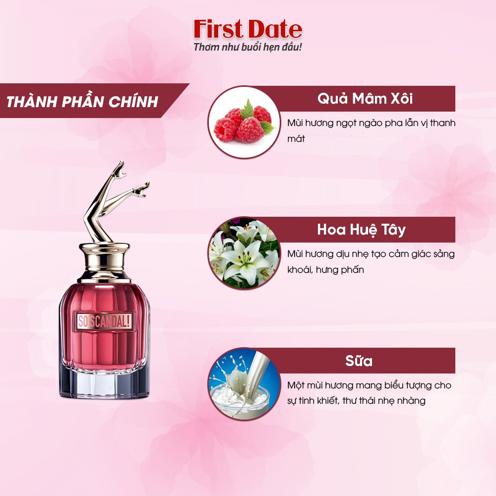 Nước hoa nữ Scandal - So Scandal Jean Paul Gaultier EDP - Dầu thơm nữ sang trọng quý phái lưu hương lâu First Date