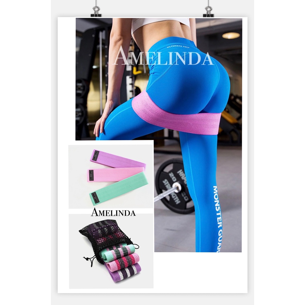 Dây kháng lực tập gym đai miniband tập mông cơ chân dây thun thể dục tập gym tại nhà bản to tập nhanh hơn