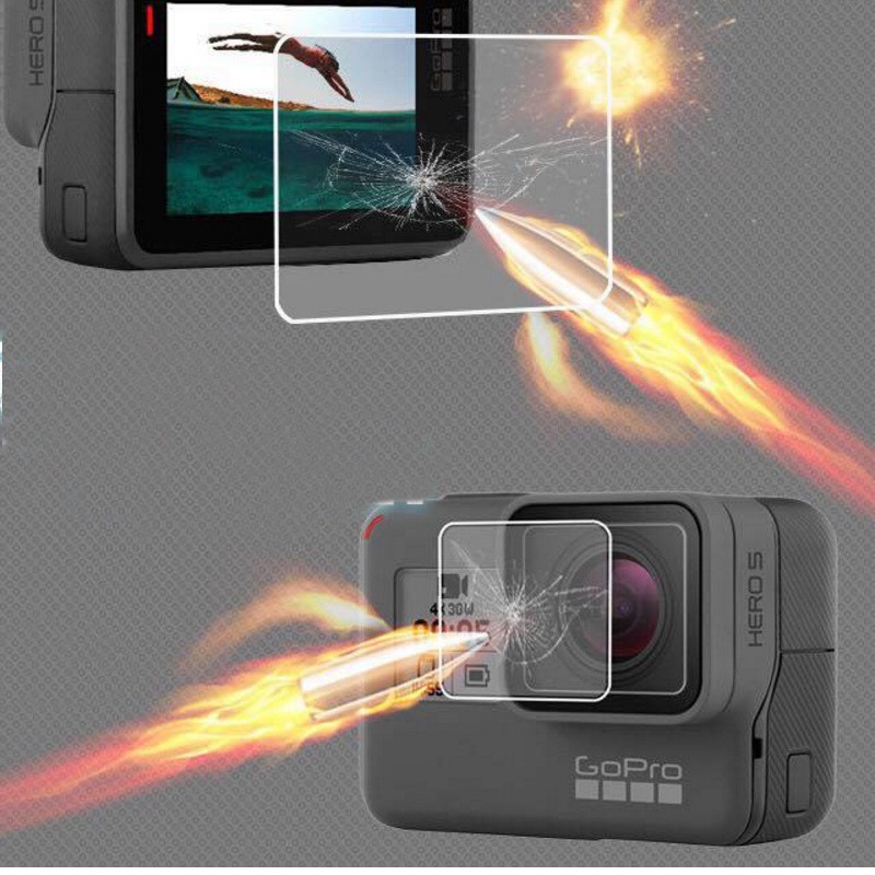 Dán bảo vệ ống kính Gopro 5 6 7 8 9 Trước và Sau