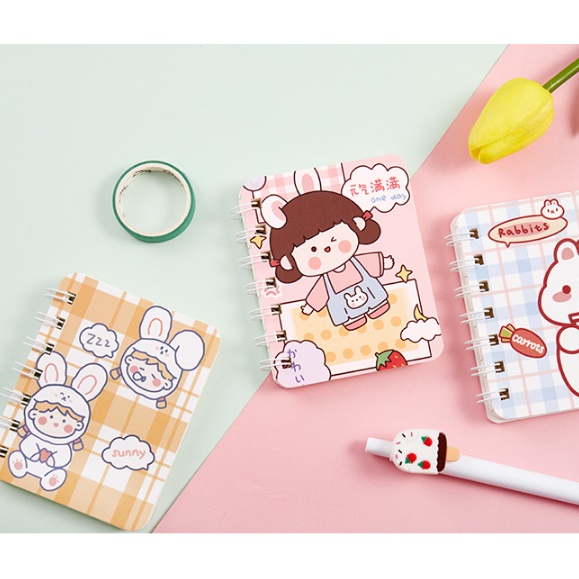 Sổ Lò Xo Có Dòng Kẻ Ngang Dễ Thương