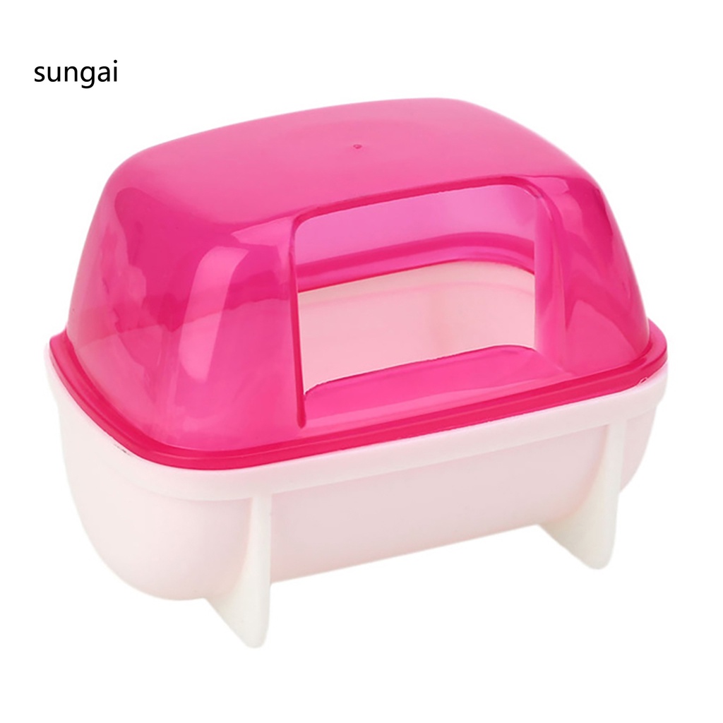 Bồn tắm bằng nhựa thoải mái cho thú cưng sóc chuột hamster