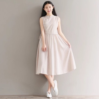 ORDER- váy nữ vải thô