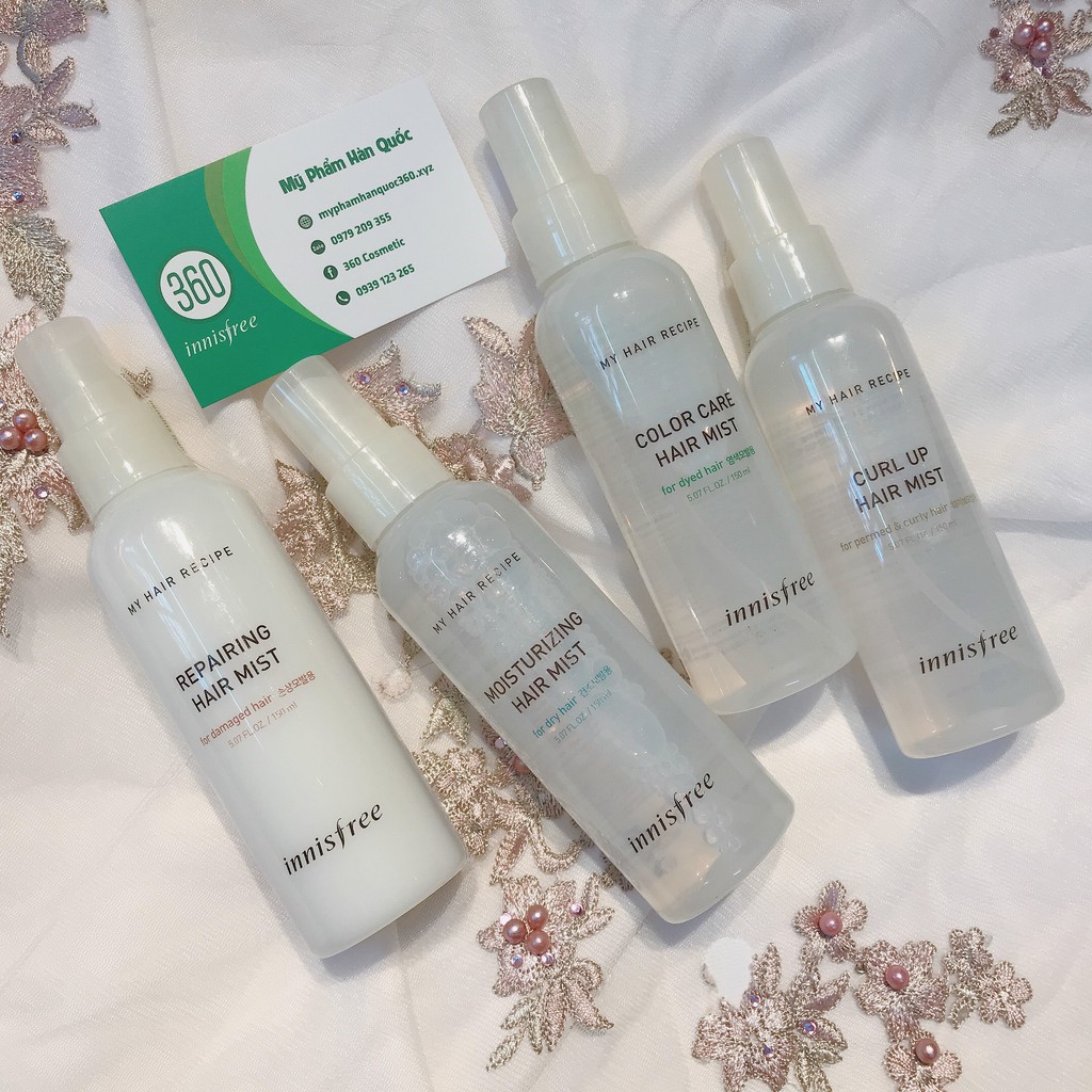 Xịt dưỡng tóc Innisfree My Hair Recipe Mist 150ml