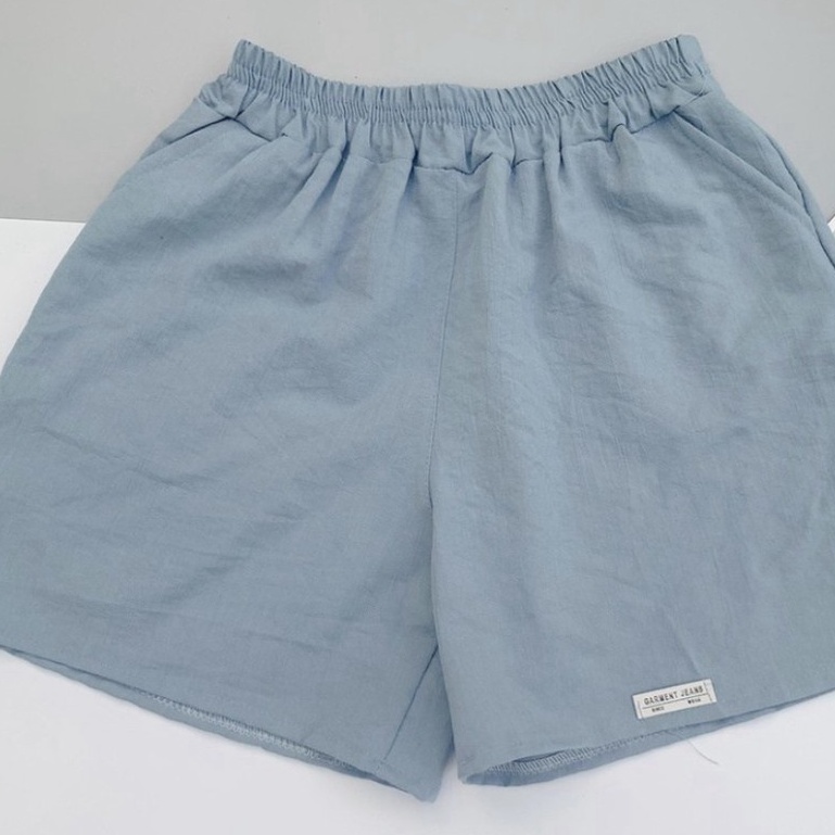 Quần short nữ chất đũi sần, quần sooc đùi nữ siêu mát mặc nhà mùa hè MinT