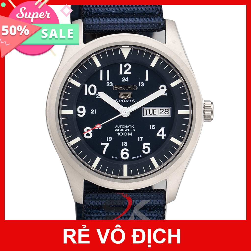 Đồng Hồ Cơ Nam Seiko 5 Quân Đội Cao Cấp Giá Rẻ Chống Nước Chống Xước Automatic SKQD01DTSẵn Hàng