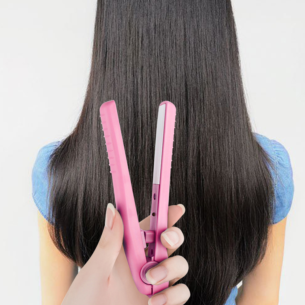 (Hàng Mới Về) Máy Duỗi Và Uốn Tóc Mini 2 Trong 1 Chất Lượng Cao