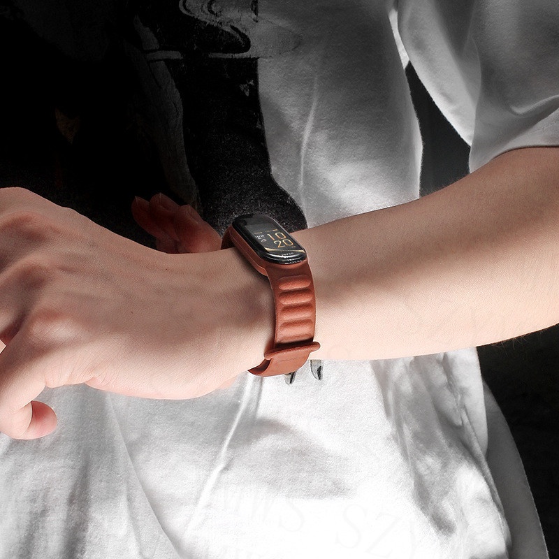 Dây Đeo Thay Thế Chất Liệu Silicon Màu Trơn Cho Xiaomi Mi Band 5 6 7 Mi Band 7 6 5