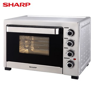 Lò nướng Sharp EO-A384RCSV-ST 38 lít, Công suất:1800 W, Khoang và vỏ lò thép không gỉ, Quạt đối lưu, Nướng xiên quay