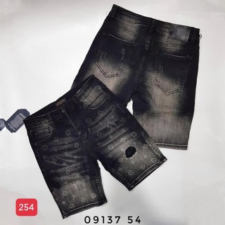 Quần Short Jean Nam Đẹp Chất Bò Co Giãn Cao Cấp, Quần Ngố rách Mẫu Mới Phong Cách Hàn Quốc ms254  ྇ xịn