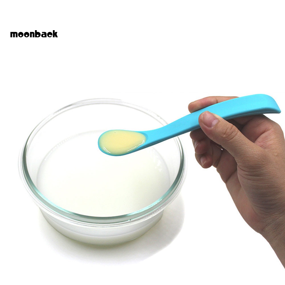 Muỗng Ăn Dặm Bằng Silicon Mềm Màu Trơn Cho Bé