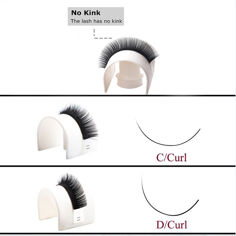 Mi giả 3D cao cấp 0.15mm 12 dòng Curl C D