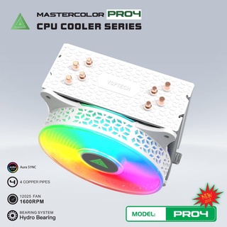 FAN CPU - Quạt Tản Nhiệt VSPTECH Cooler PR04 PRO4 LED ARGB (Đen, Trắng, Hồng, Xanh) - GẮN ĐA SOCKET