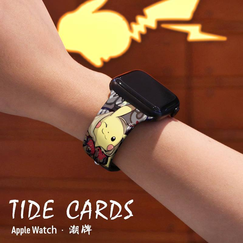 Dây Đeo Silicon Cho Đồng Hồ Apple Iwatch Series 6 Se 5 4 3 2 1 Kích Thước 38mm 40mm 44mm 44mm T500 / U78 Plus / Hw22 / Hw12 / W46 / Watch 6