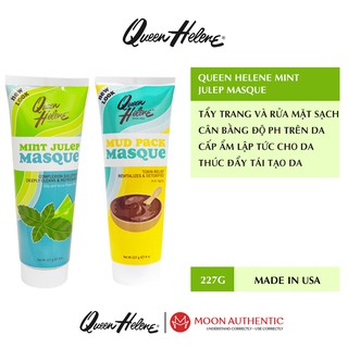 Mặt nạ đất sét bạc hà Queen Helene 227g USA, dưỡng da, hút sạch dầu thừa