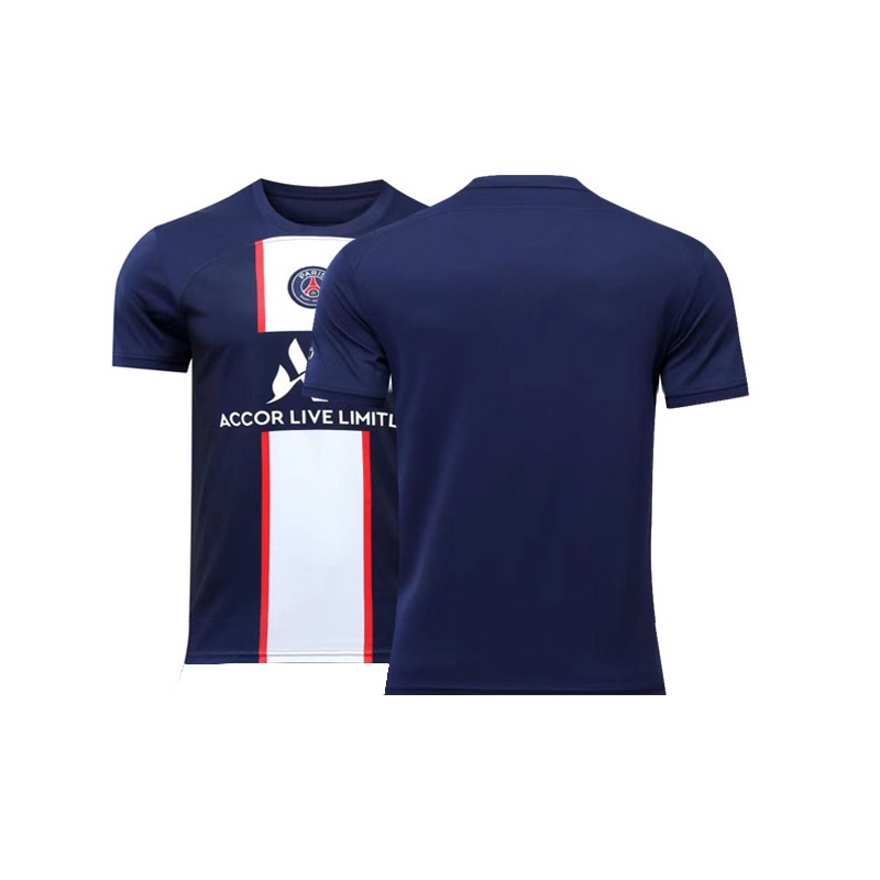 Áo Bóng Đá Ngắn Tay Phong Cách Paris Mới Cỡ 22-23 10 Nemal No. 30 Messi Trẻ Em Người Lớn