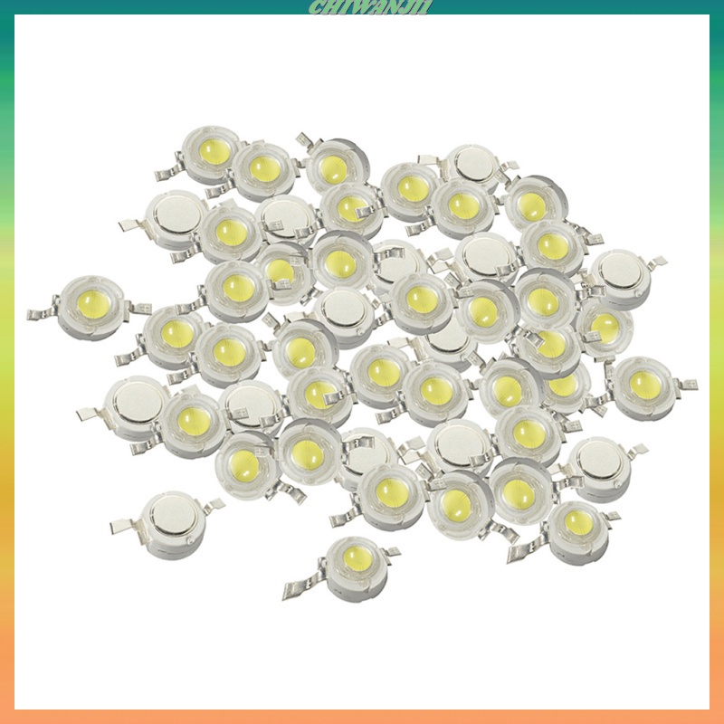 Set 50 đèn led ánh sáng trắng công suất cao 1w SMD CHIP | BigBuy360 - bigbuy360.vn