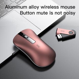 DGT Wireless mouse mice Rechargeable Ultra-thin Metal Mute mouse for Windows computer