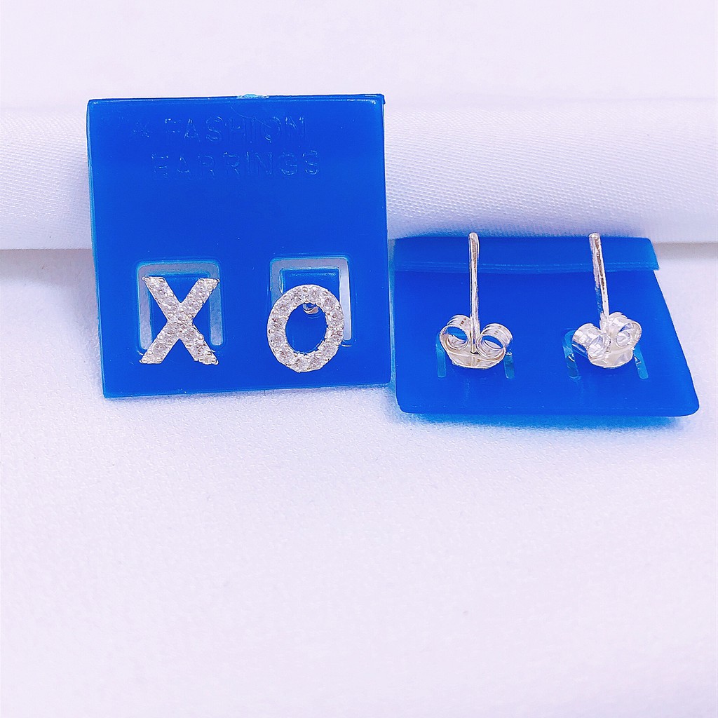 Bông tai bạc giá rẻ khuyên tai bạc nữ cá tính ms11/ Trang sức bạc JQN