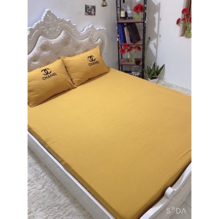 Ga chun & hai vỏ gối cotton đũi mềm mịn
