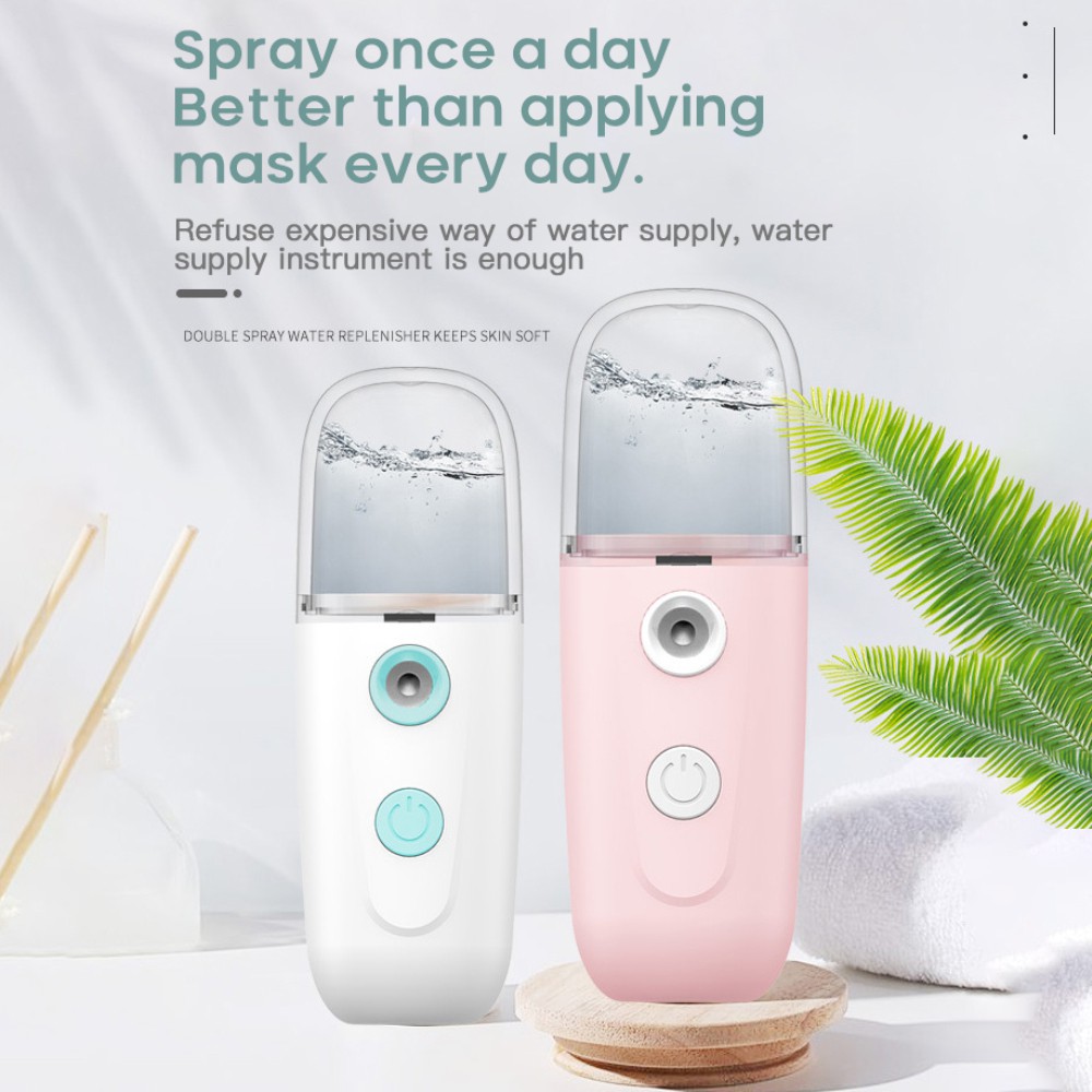 COD USB Nano Sprayer Facial Sprayer Mini Beauty Tools Spray Device Moisturizing Skin Care Accessories [blackpink]