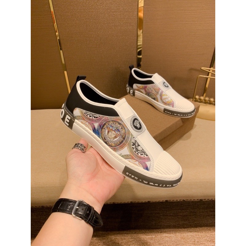 Giày lười nam Versace Collection da thật cao cấp thiết kế mới độc đáo và phong cách