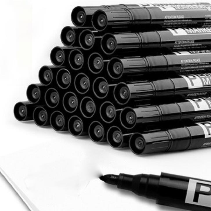 Bút dạ nước KOLANO bút lông dầu đánh dấu không trôi mực 3 màu xanh, đỏ, đen SP-001346