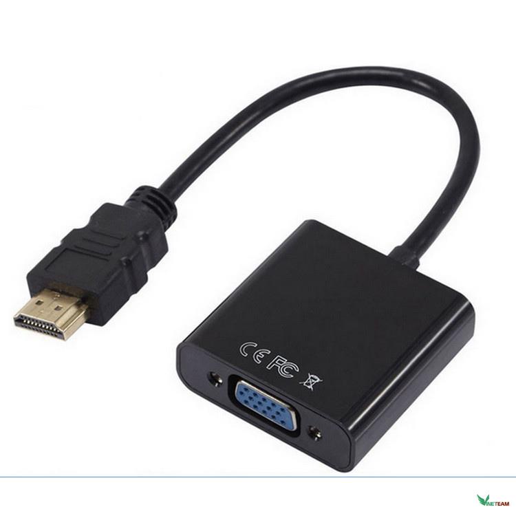 Cáp chuyển đổi HDMI to VGA Micro HDMI cáp HDMI sang VGA có Audio cao cấp dài 20cm hỗ trợ Full HD 1080P mới 100% VNET