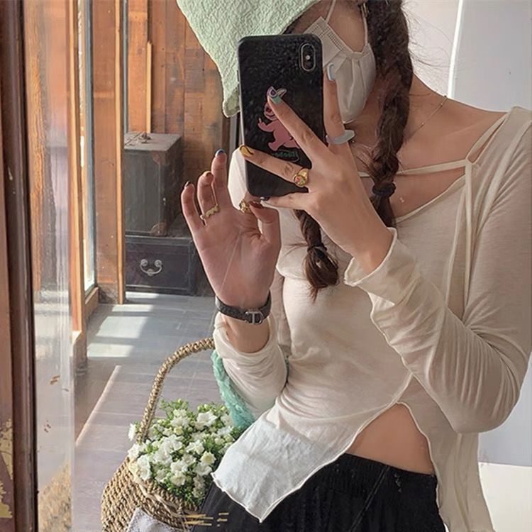 Áo Thun Dáng Ôm Thiết Kế Mới Năng Động Thời Trang Dành Cho Nữ